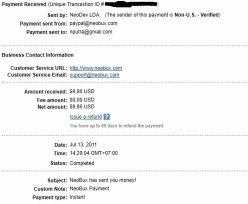 1st payment - neobux
